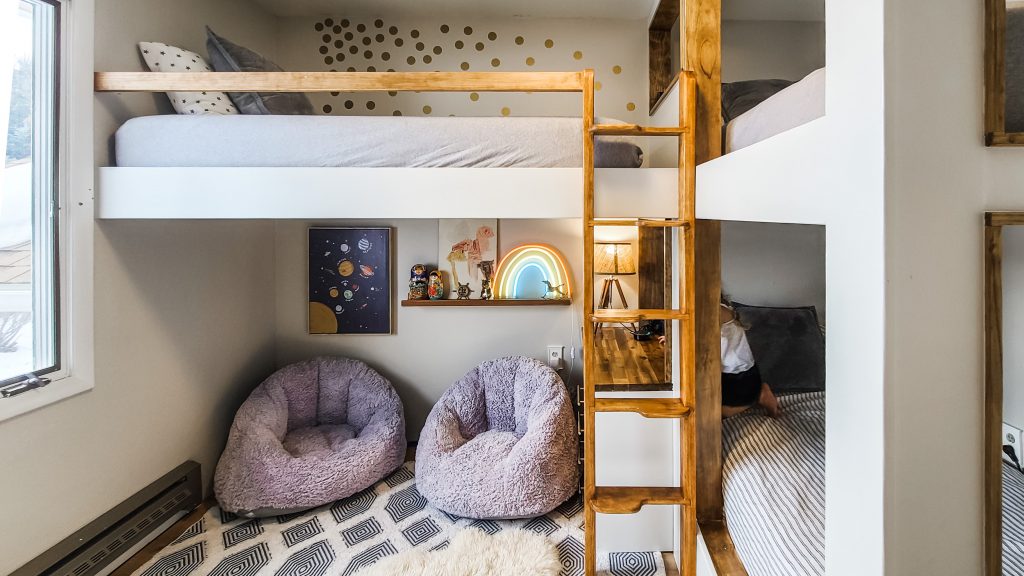 Three level best sale bunk bed