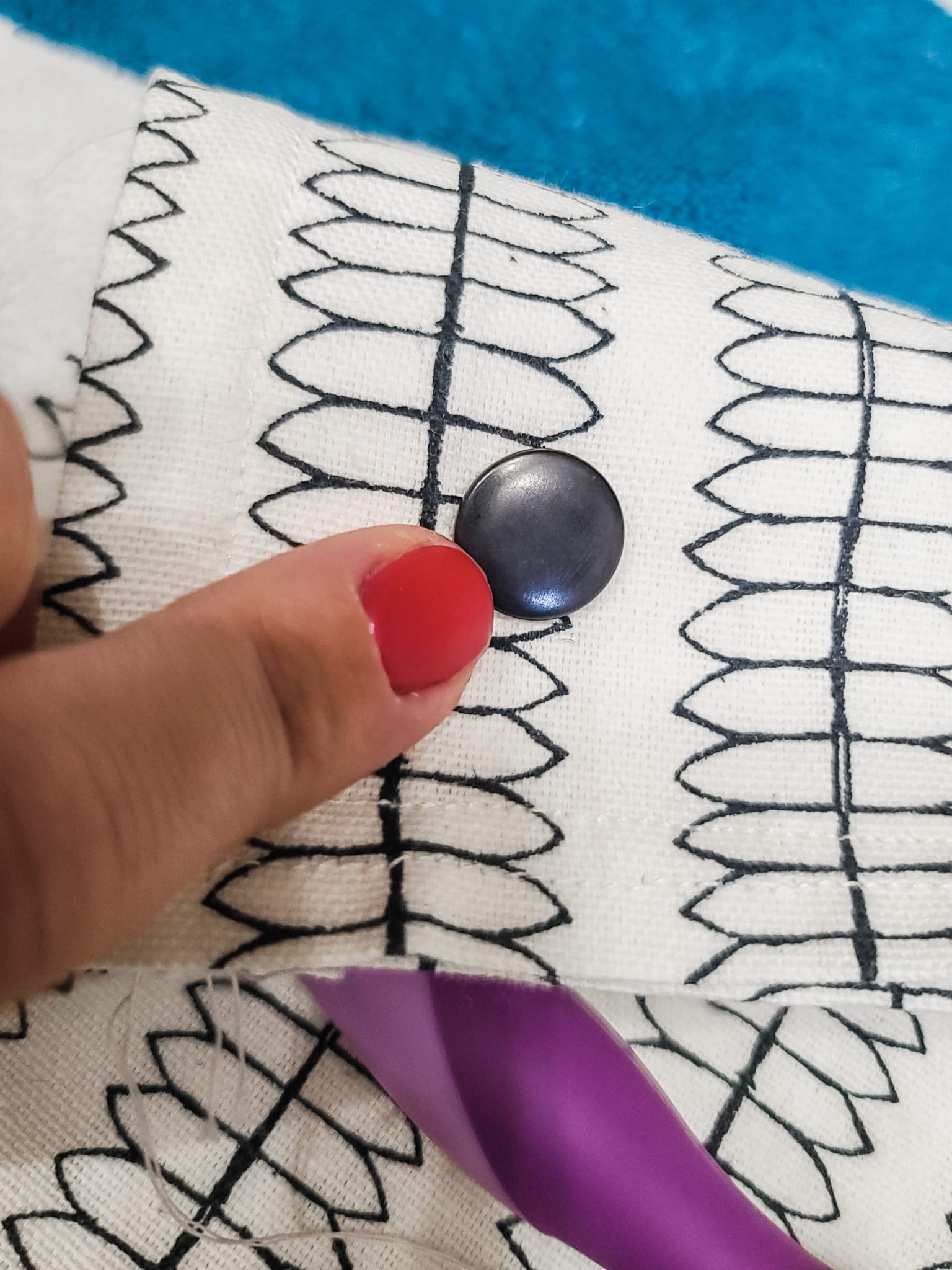 How to attach snaps to fabric Tidy Mo