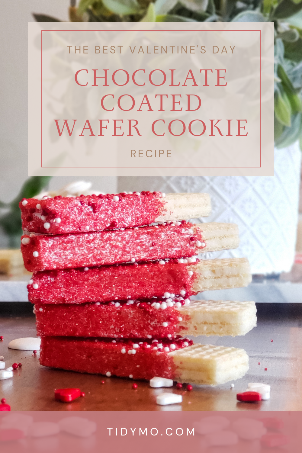 Easy and Delicious Valentine's Day ChocolateCovered Wafer Cookies with