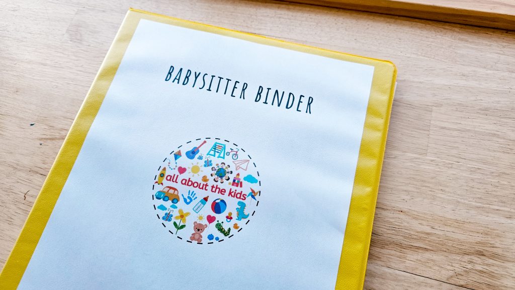 Babysitter Binder Something Blue / Deboss