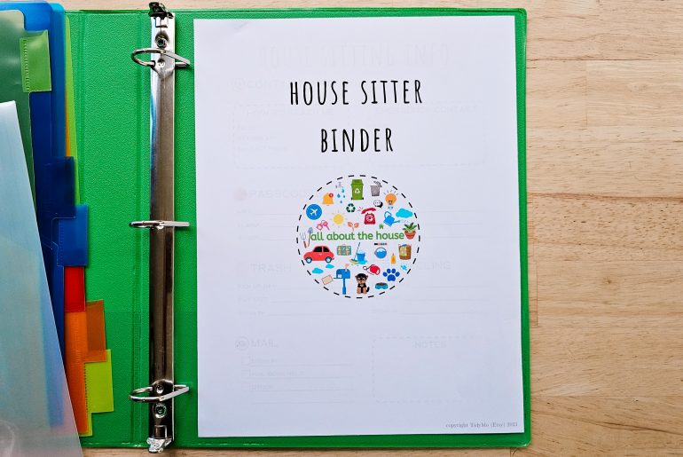 The Complete DIY Binder Guide to organize Your House Sitter Experience
